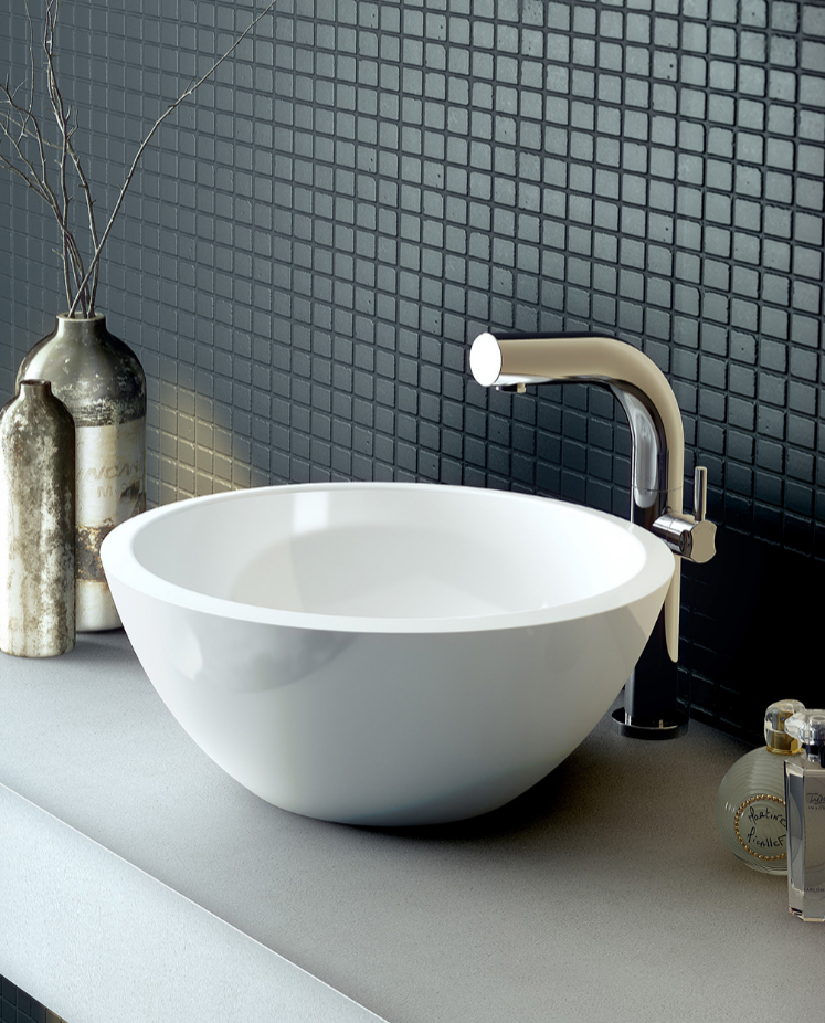 Bathroom basins - Counter-top or wall-hung in various materials